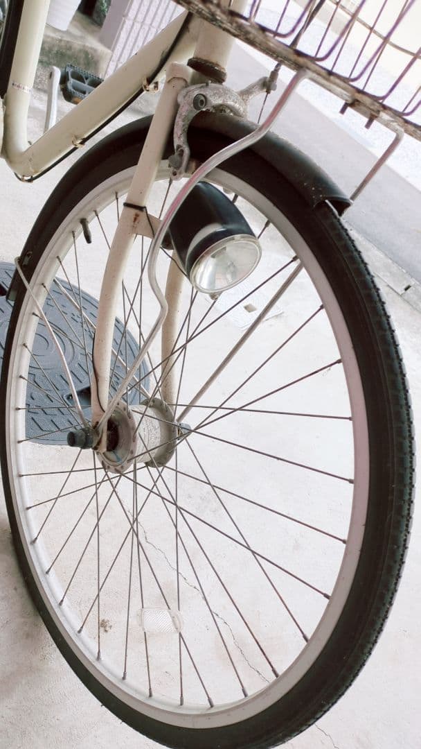 ★冬のお値下げ★♡無印良品　自転車♡前のタイヤがパンクしてました★