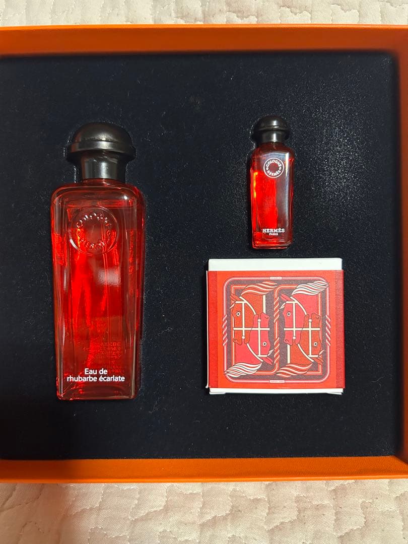 HERMES コロン エルメス オードゥ ルバーブ エカルラット 石鹸 セット