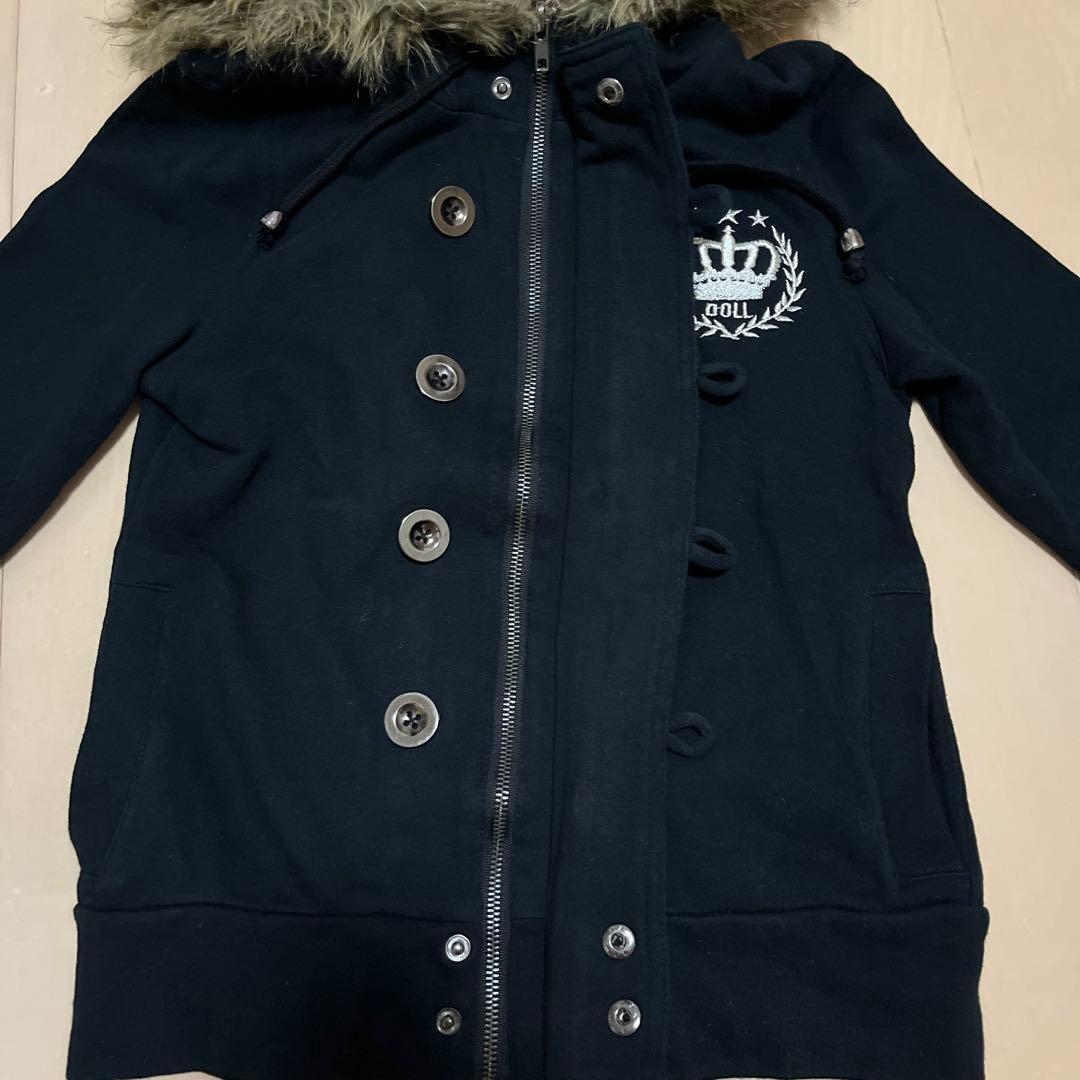 当時物LIZLISAdollファーダッフルパーカー平成女児ギャルy2kグランジ姫