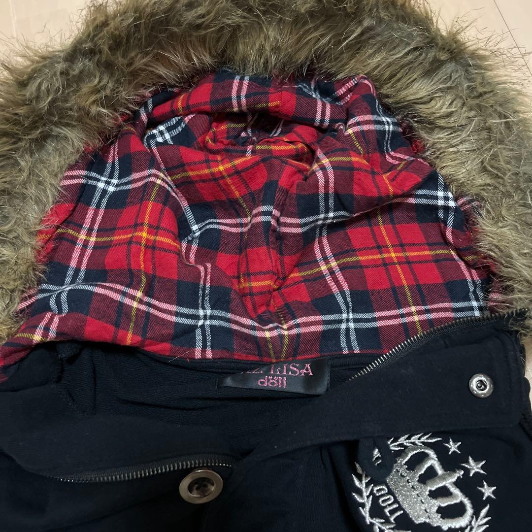 当時物LIZLISAdollファーダッフルパーカー平成女児ギャルy2kグランジ姫