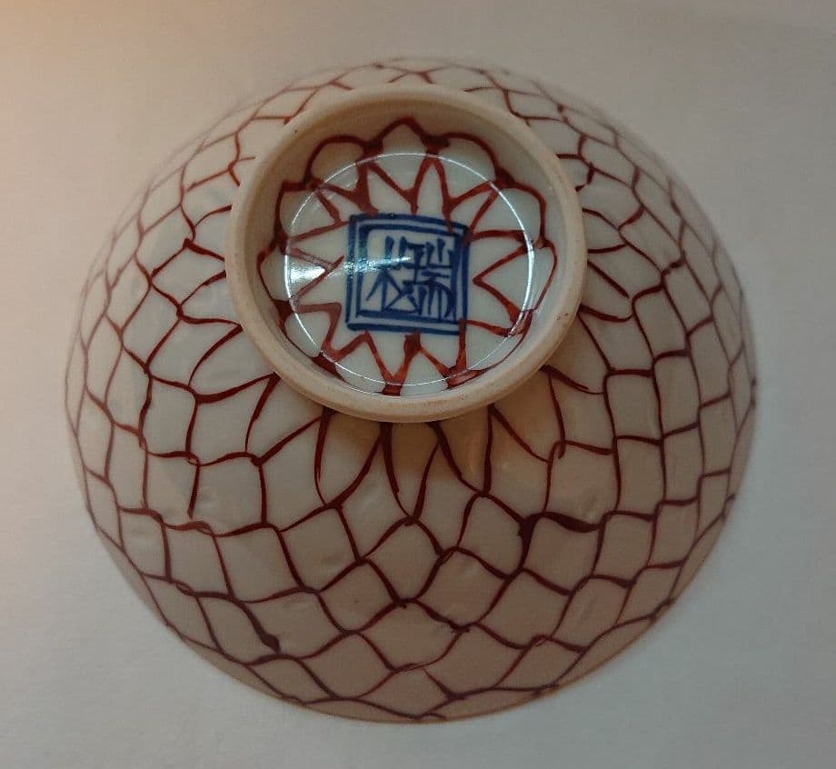 清水焼・手描き茶碗・