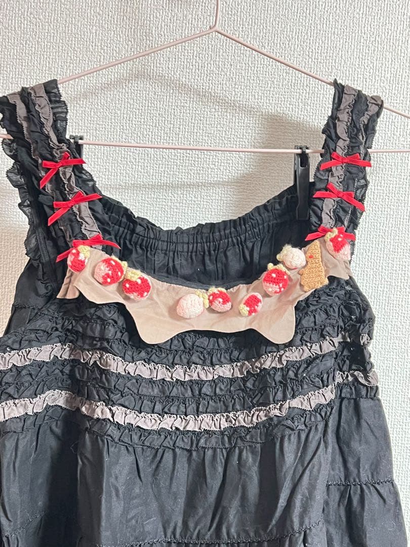 匿名配送/ピンクハウス ケーキモチーフ ノースリーブチュニック&ミディ丈スカート