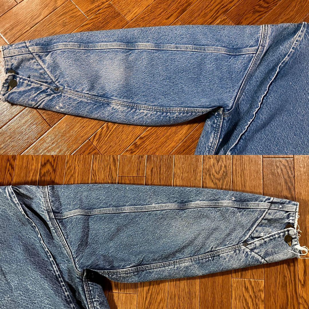 極上フェード 90s USA製 カーハート デニム チョアコート DST L