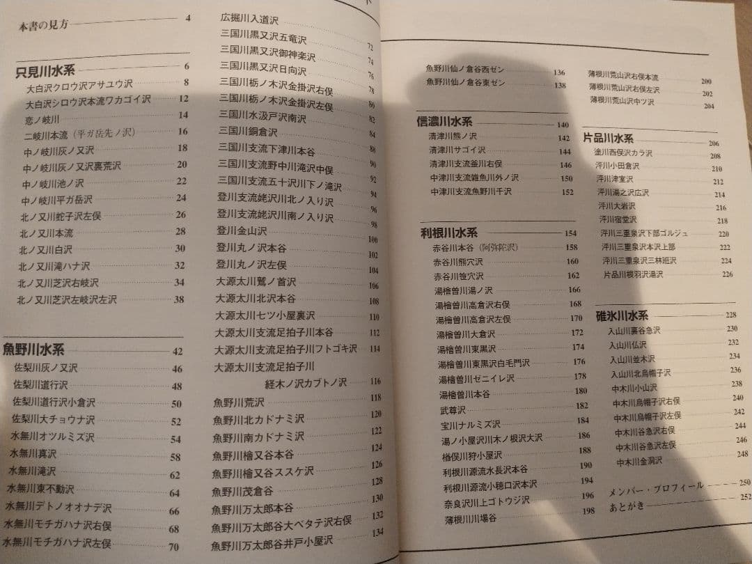 ★希少 上信越の谷 105ルート 豊野則夫 沢登り全踏査 ルート図 完全保存版
