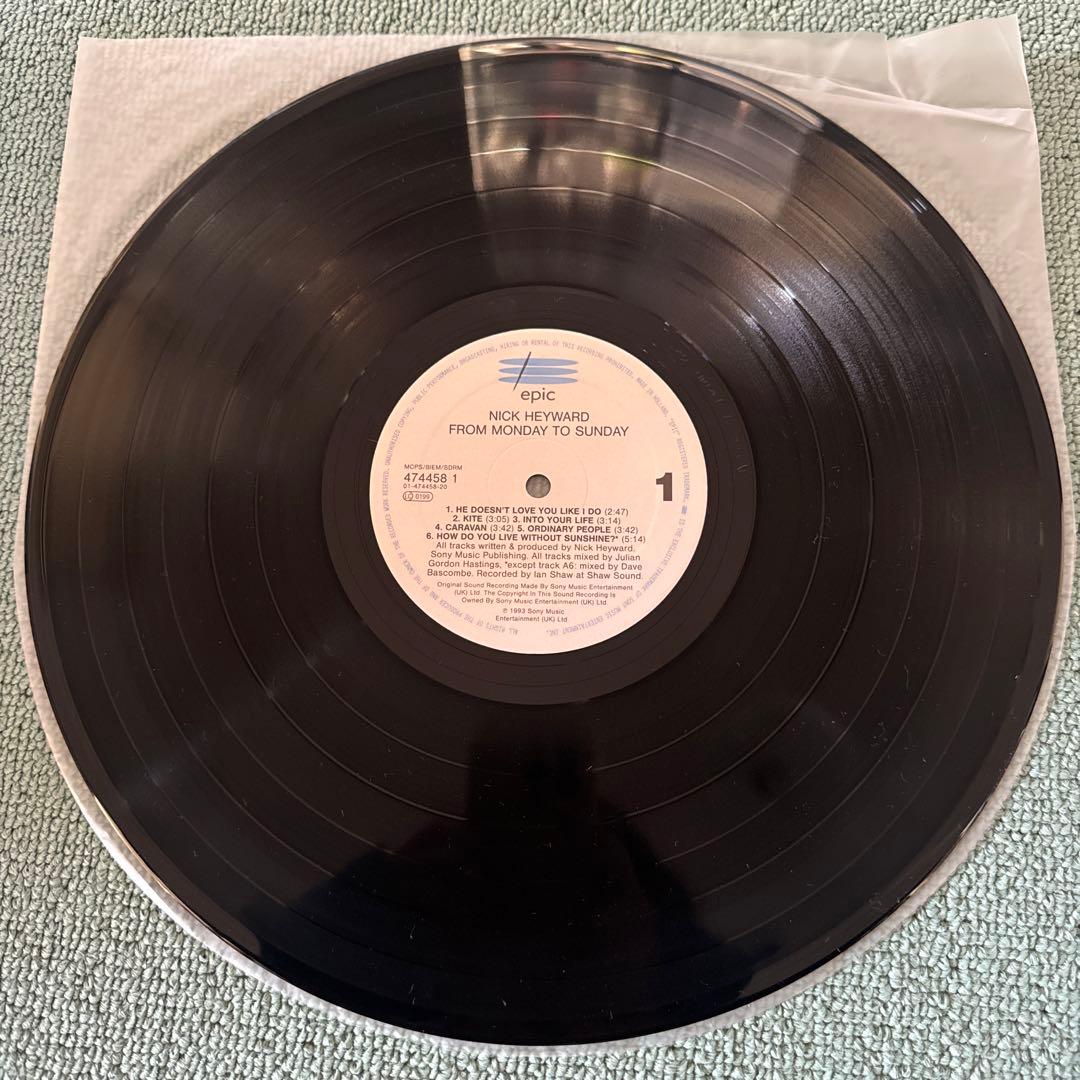 Nick Heyward『From Monday to Sunday』レコード