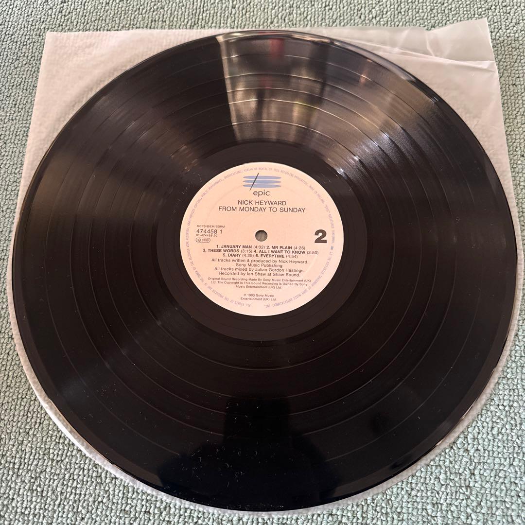 Nick Heyward『From Monday to Sunday』レコード