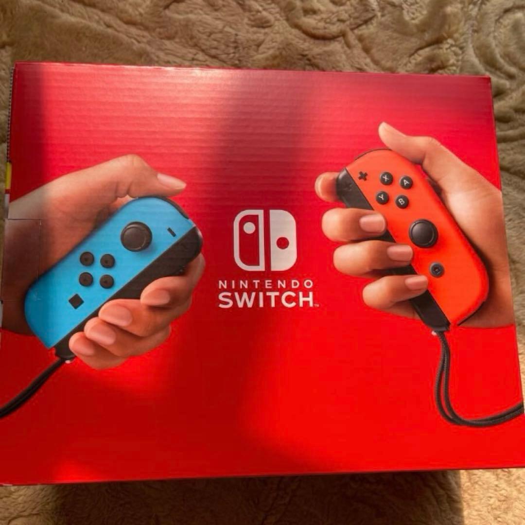 【新品未使用】ニンテンドースイッチ Joy-Con ネオンレッド L R