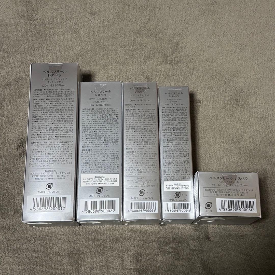 ベルスフリールの5点セット