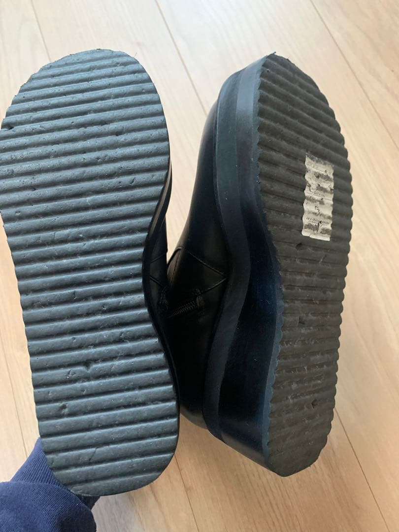 ENFOLD エンフォルド 厚底サイドジップ ブーツ ブラック