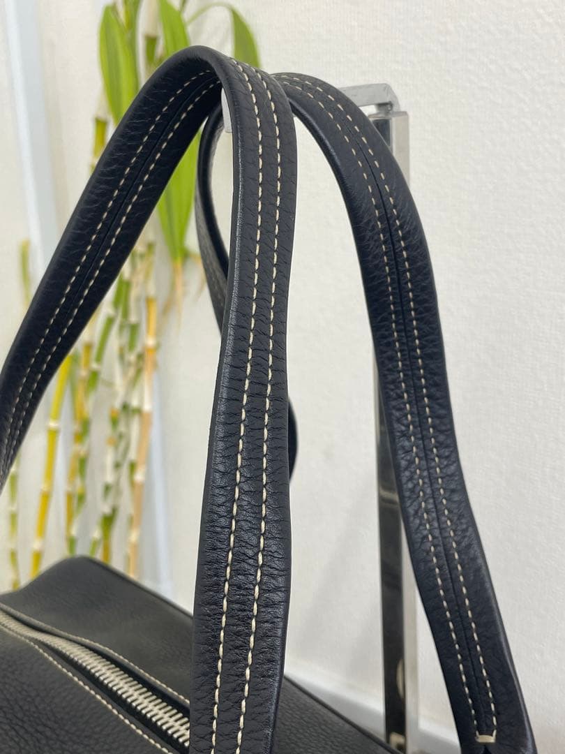 【Ｅ】PRADA ミニボストン BR2246 ブラックレザー