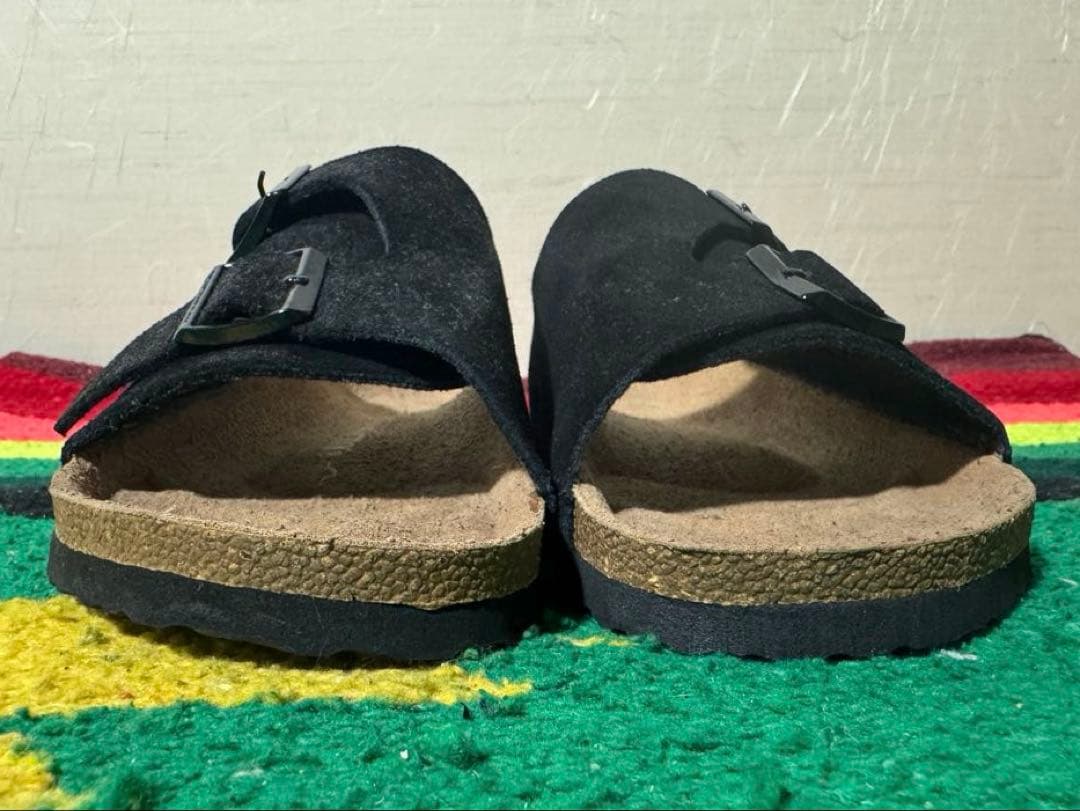 未使用 ビルケン チューリッヒ スエード ブラック ナロー 23cm