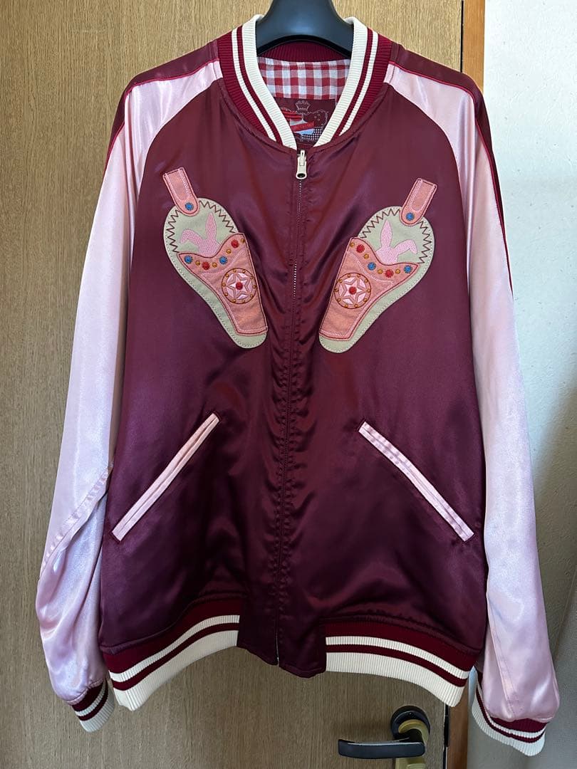 あ*ろ様 ピンクハウス ウサギ刺繍 スカジャン