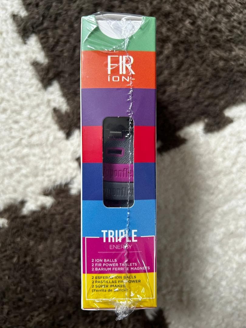 FIR ION ブレスレット by NIPPONFLEX グレー/ピンク