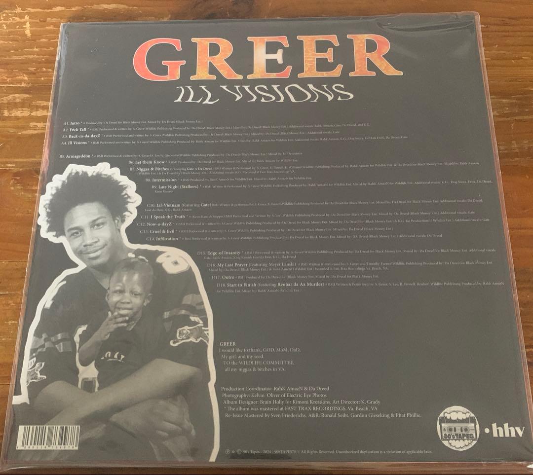 90'sアングラ 国内未流通 超レア盤 新品 Greer Ill Visions