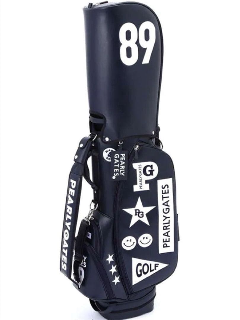 PEARLY GATES ゴルフバッグ 89 ブラック　パリーゲイツスタンド付き