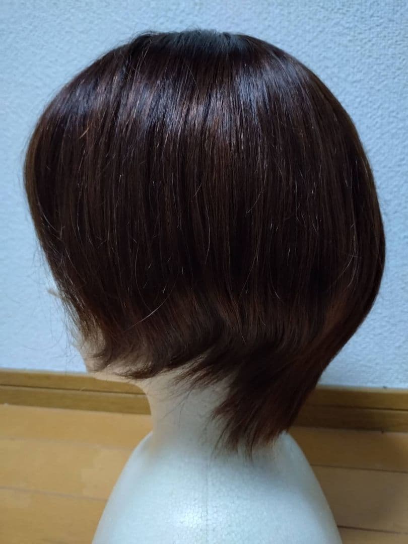 人毛100%　Sサイズ　ブラウン　フルウィッグ