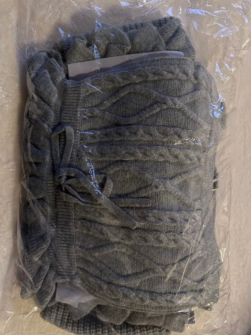 Darich ダーリッチ フリルニットコンビネゾン グレー Free