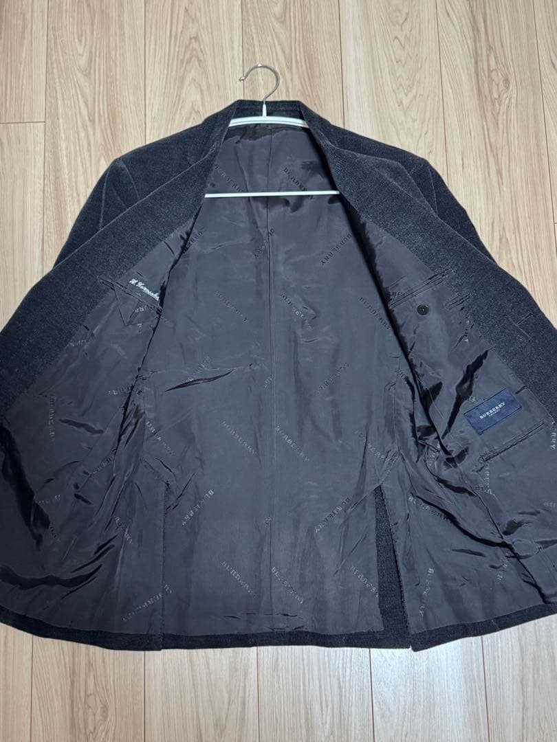 BURBERRY LONDON テーラードジャケット ベロア Lサイズ