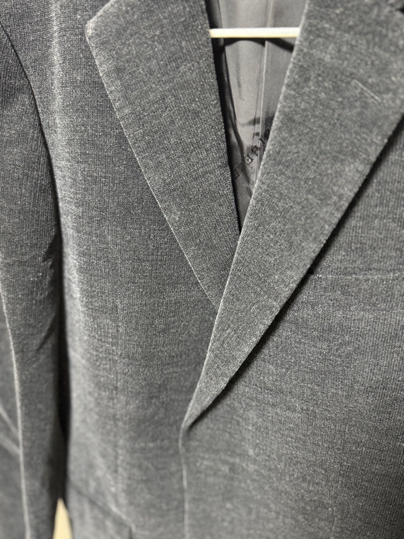 BURBERRY LONDON テーラードジャケット ベロア Lサイズ