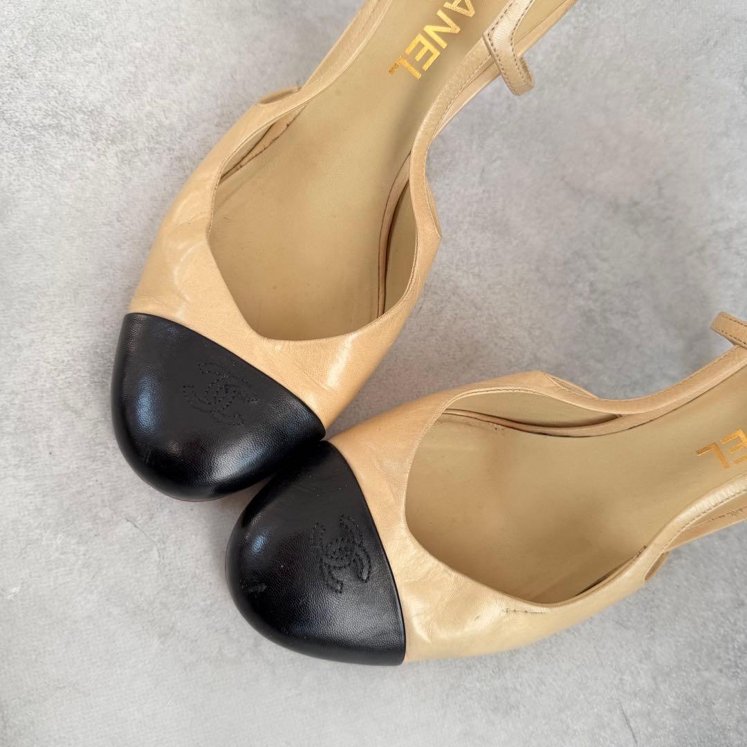 靴 Vintage Chanel Slingback Heels 41