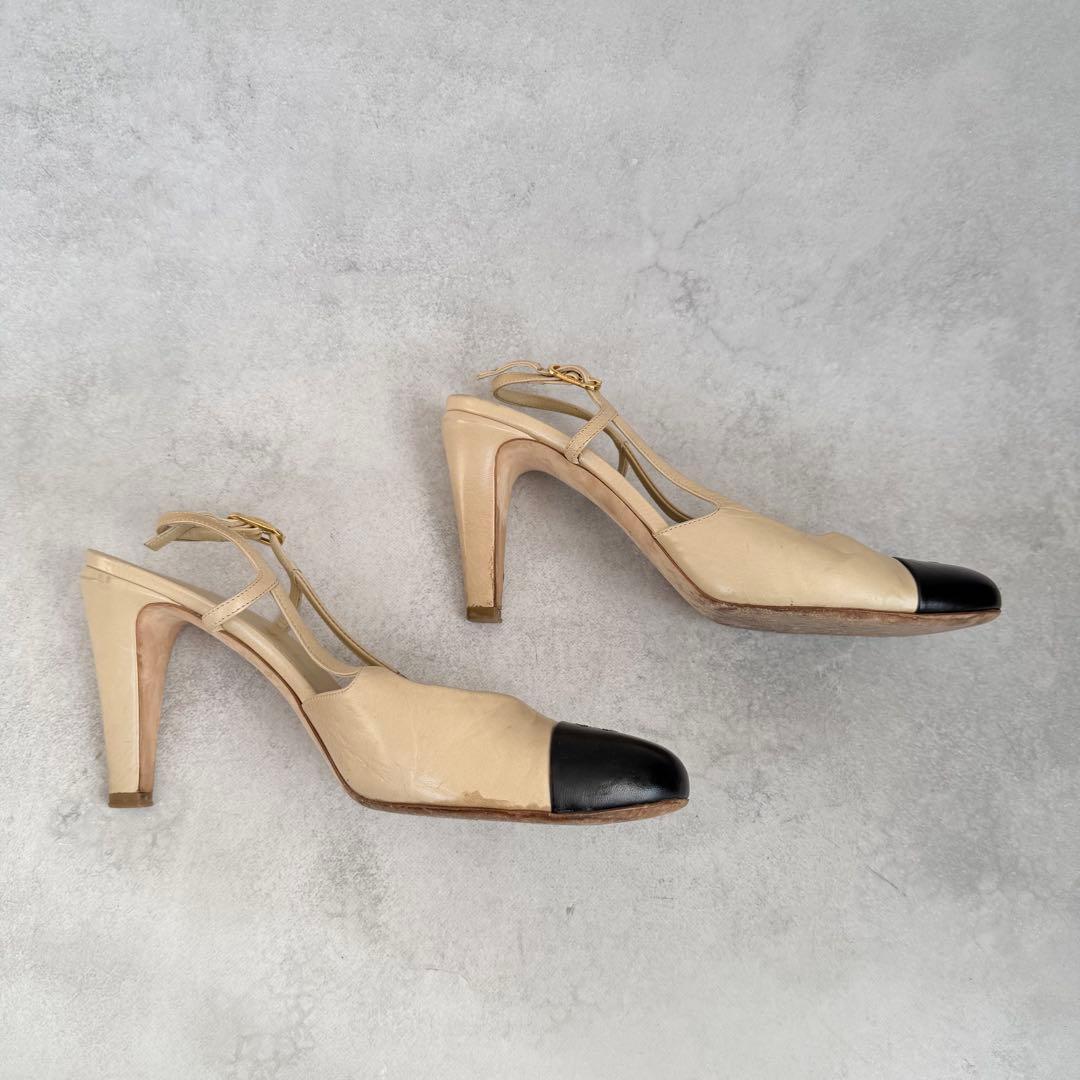 靴 Vintage Chanel Slingback Heels 41