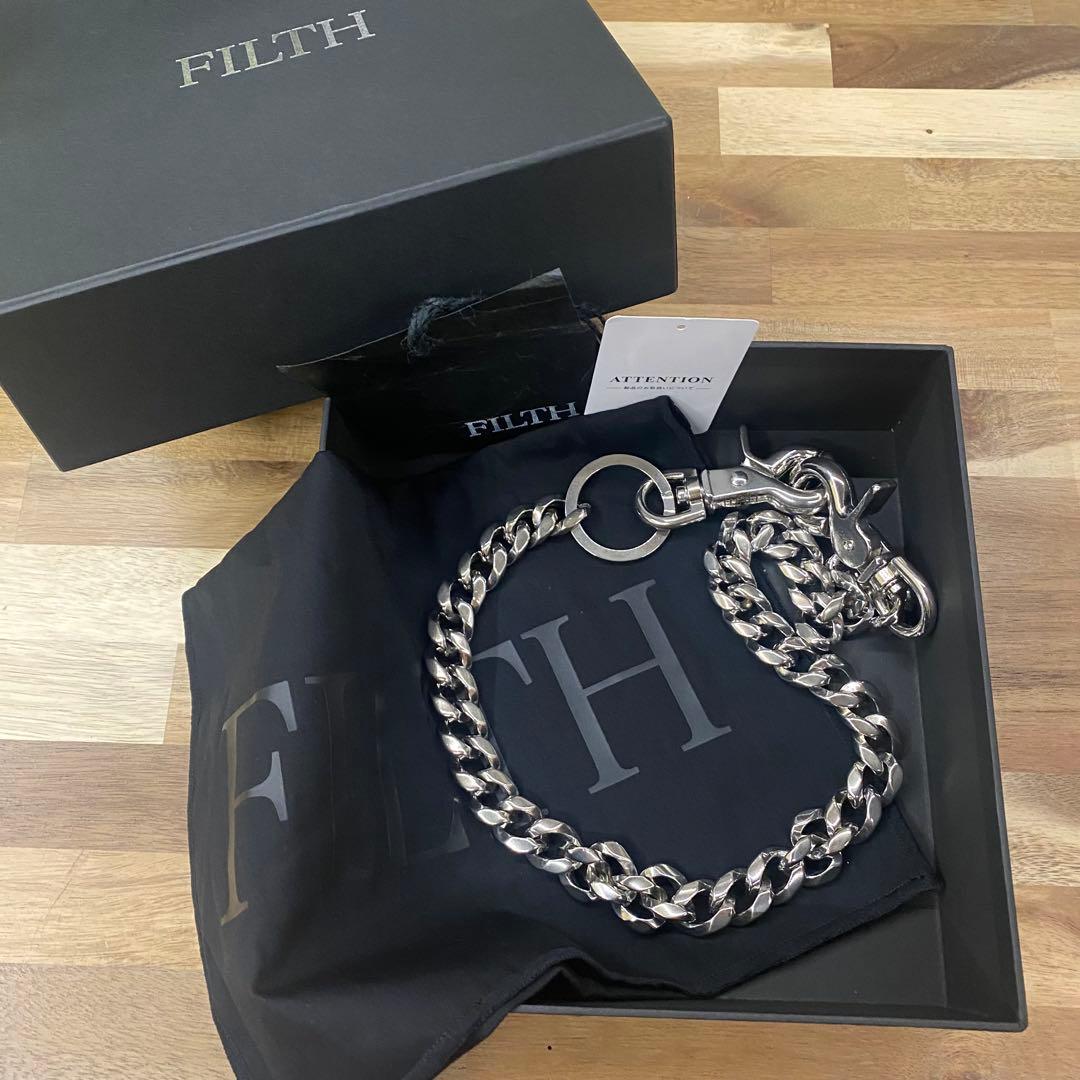 小物 FILTH SHINE WALLET CHAIN FILTH / SIL