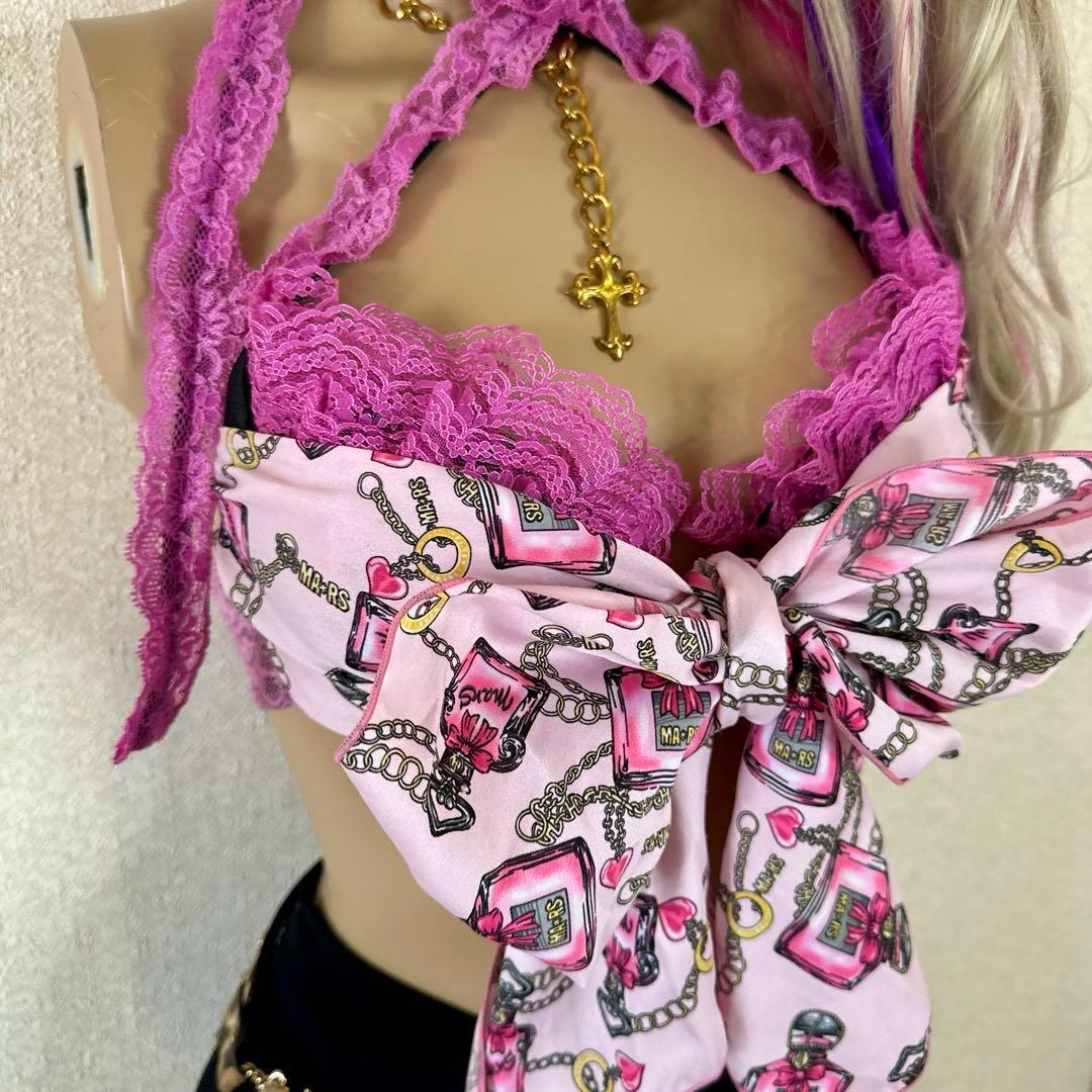 【MA＊RS】MARS マーズ パフューム柄リボンビキニトップス