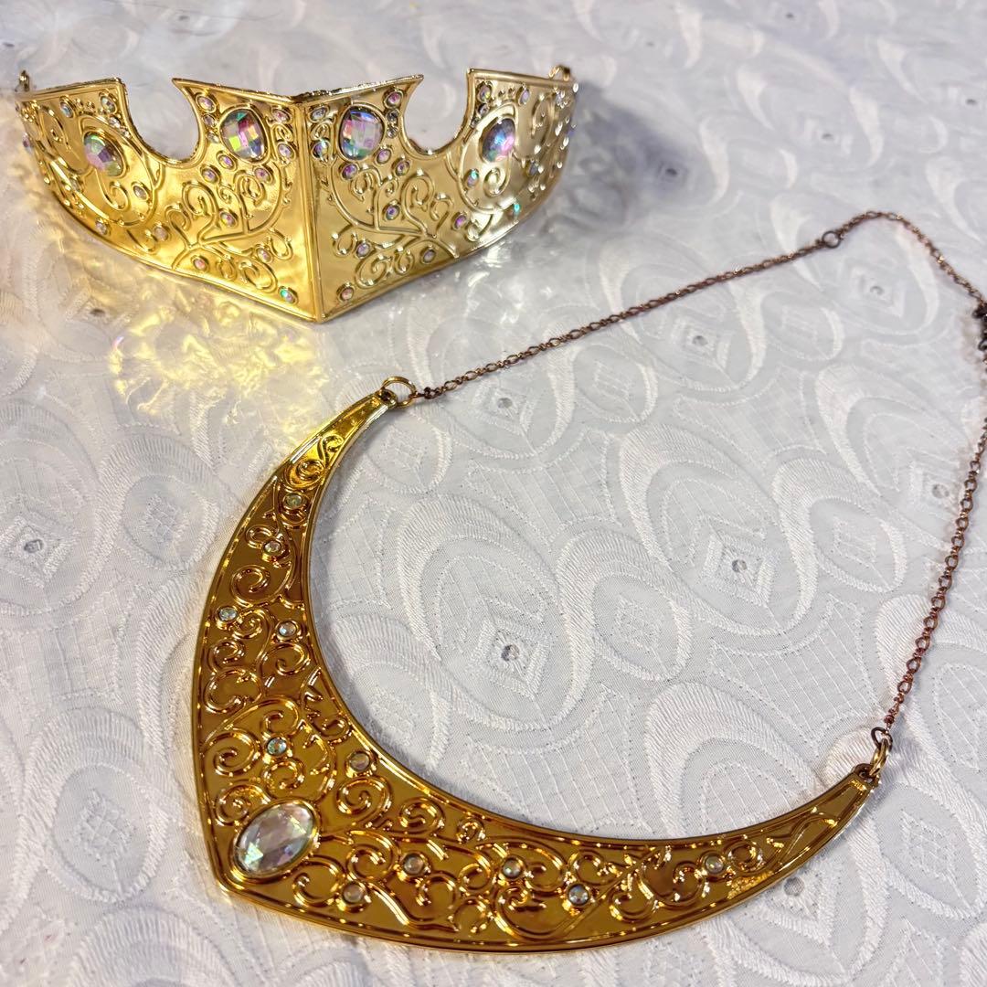 オーロラ姫ドレス　ティアラネックレスウィッグ4点セット　Dハロシークレットハニー