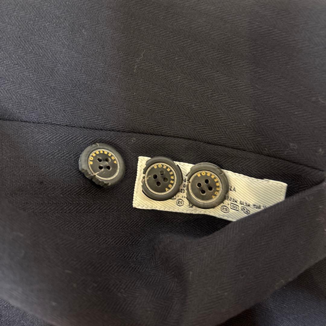 ADERERROR ネイビー ノーカラー ジャケット