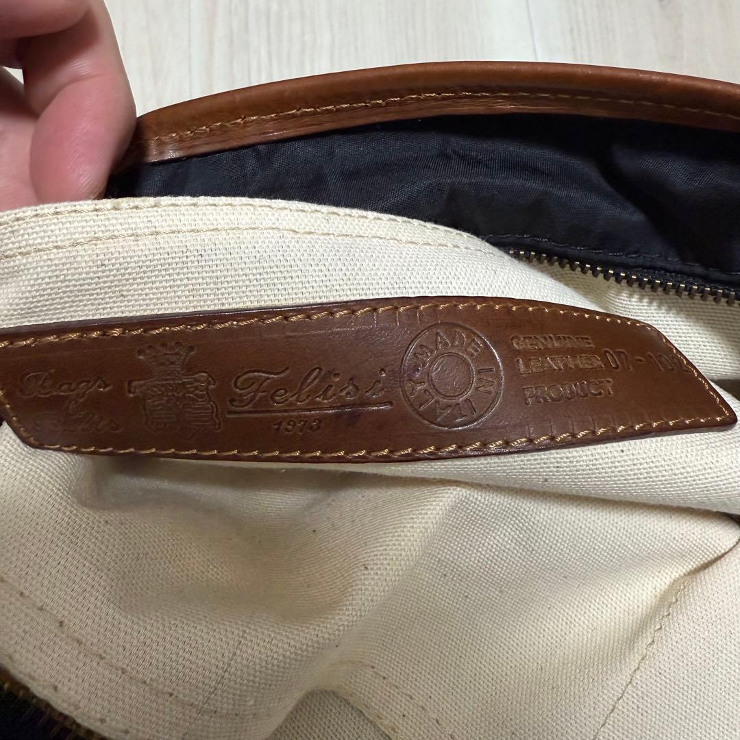 【美品】Felisiトートバッグ ハンドバッグ ショルダーバッグ２way 黒