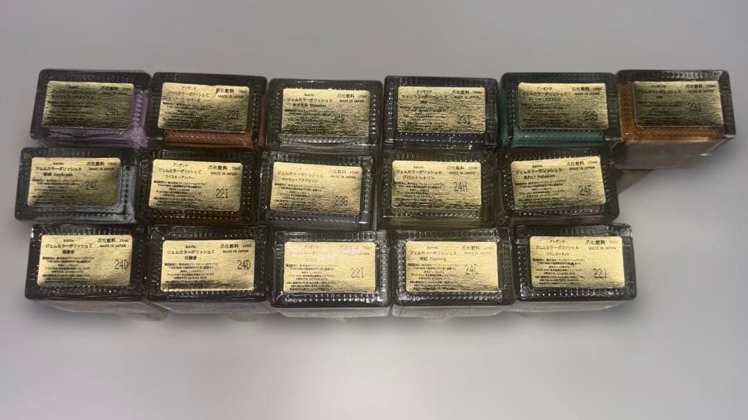 アンダンテ　ジェムカラーポリッシュ　21本セット　※1色のみダブりあり