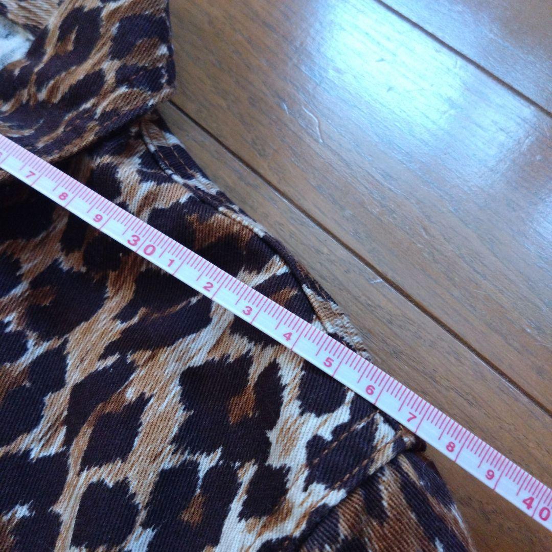 D&G ドルガバ ヒョウ柄 デニム　ジャケット Gジャン XS　ロゴ