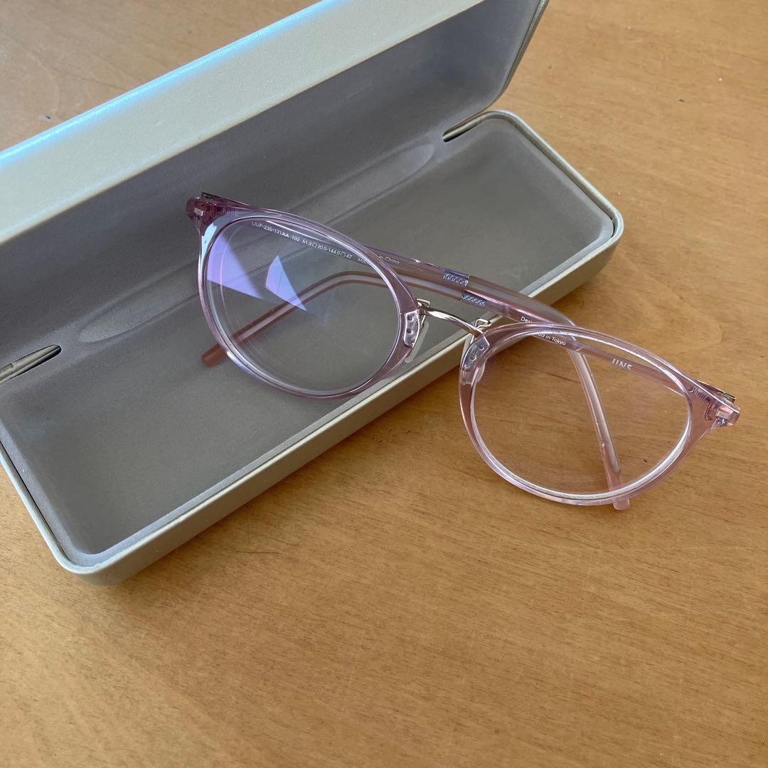 JINS メガネ　クリアフレーム