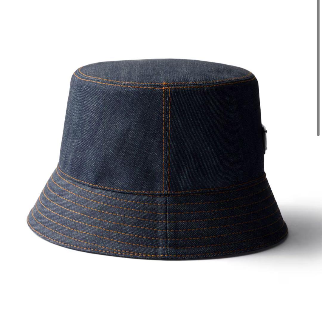 （新品）PRADA セルビッジデニム バケットハット XL プラダ