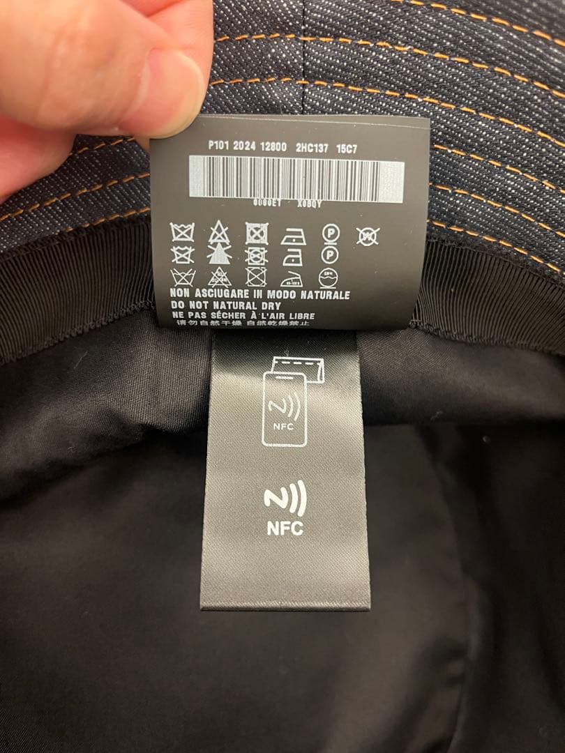 （新品）PRADA セルビッジデニム バケットハット XL プラダ