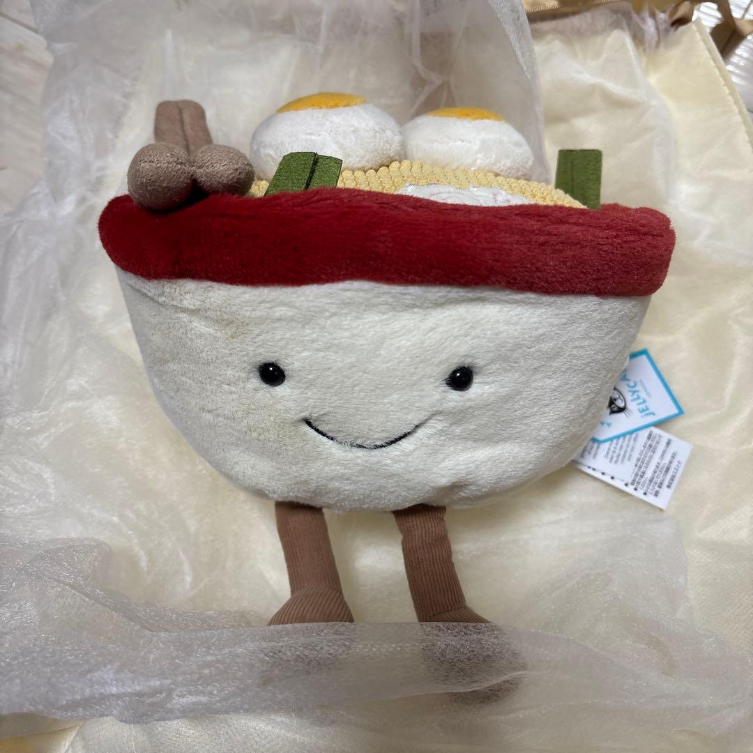 新品　ジェリーキャット　ぬいぐるみ　ラーメン　らーめん　中華　noodle