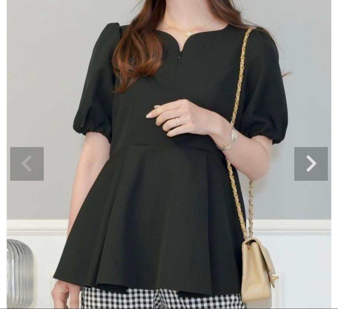 トップス　授乳　ハートネック