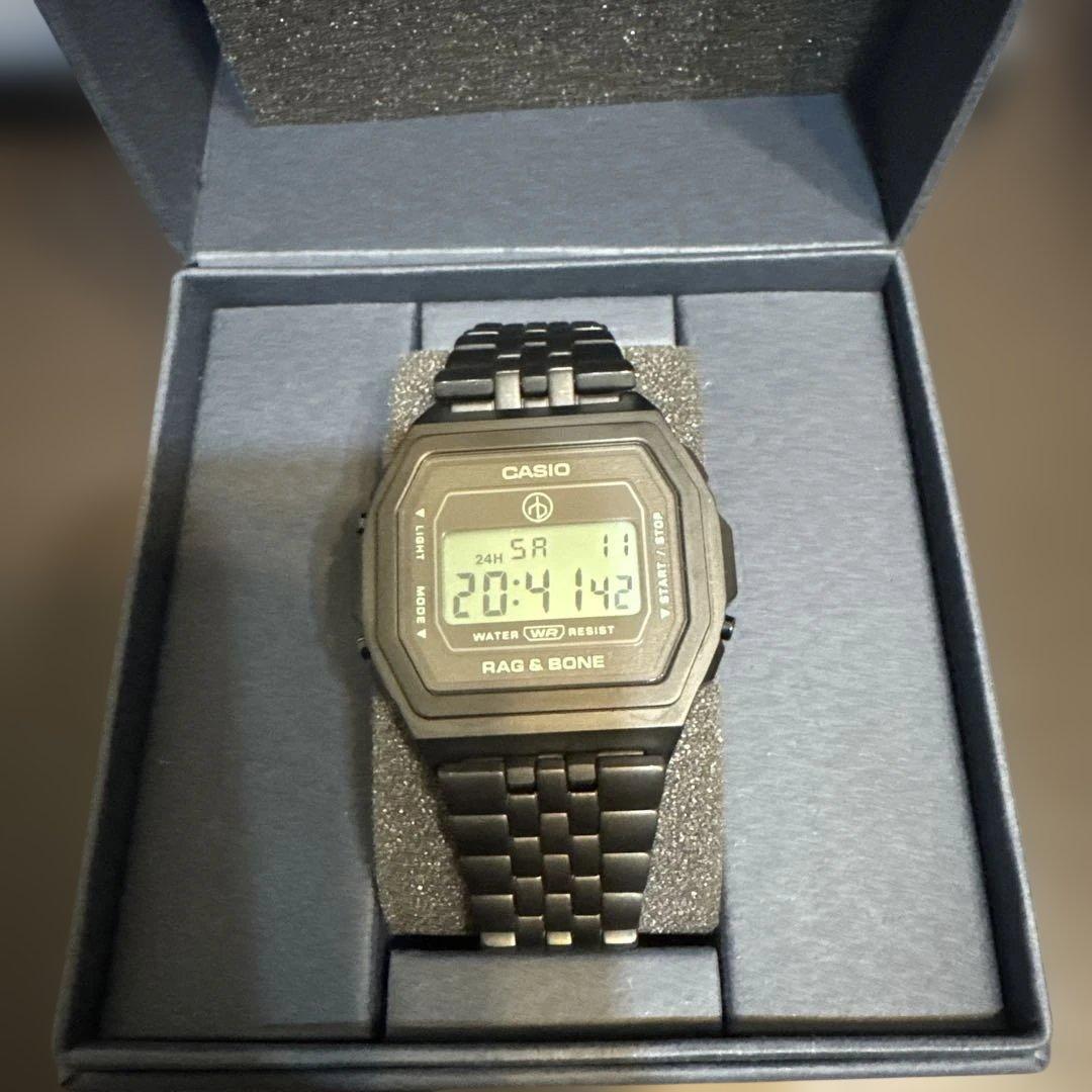 CASIO RAG & BONE デジタル腕時計 ブラック