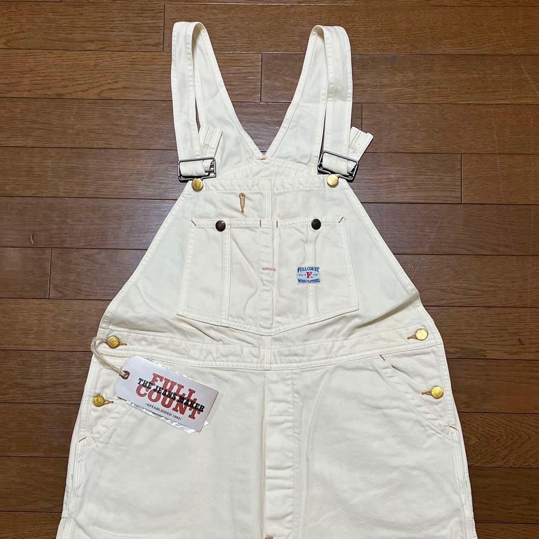 直営店限定品【激レア】FULLCOUNT ホワイトオーバーオール　フルカウント