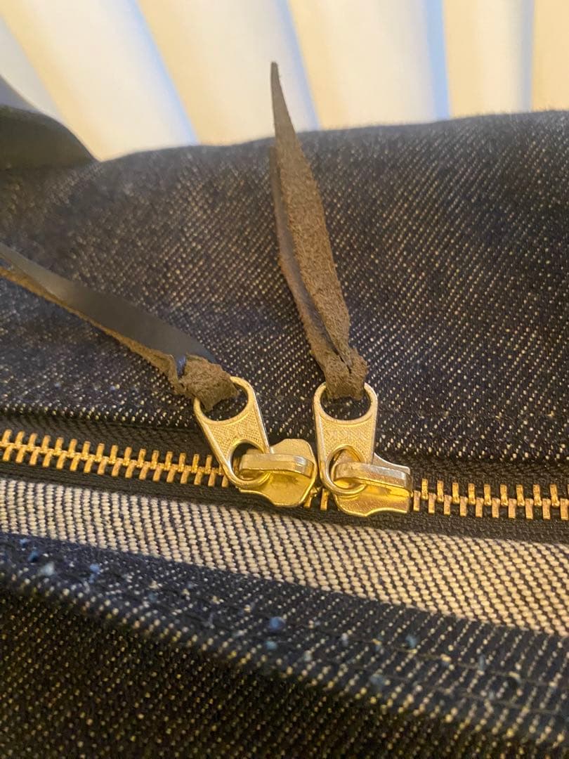 21oz 黒鎧デニムダッフルバッグ