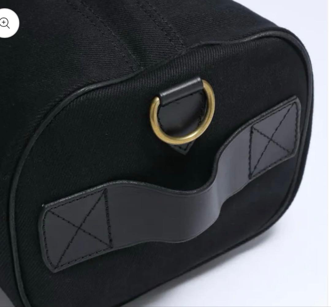 21oz 黒鎧デニムダッフルバッグ