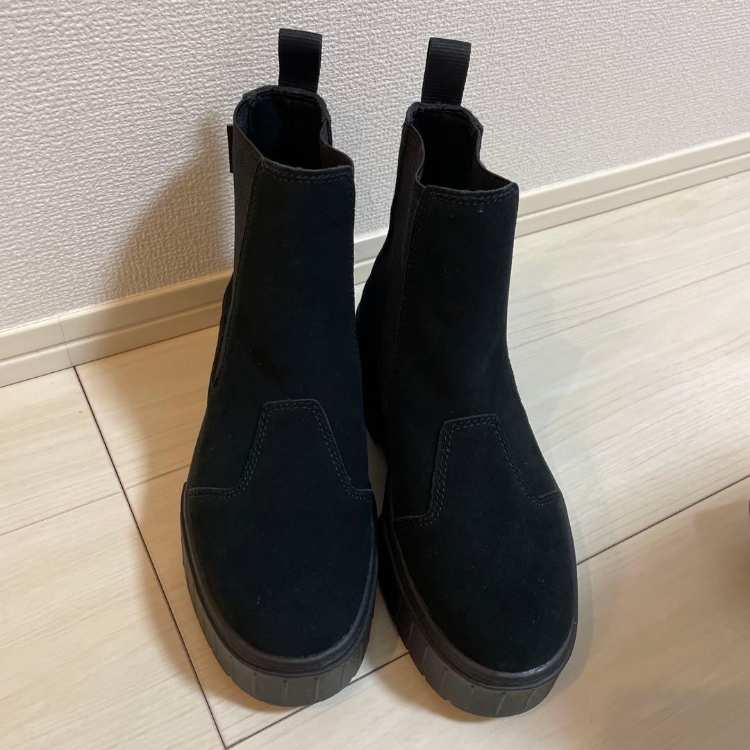 【新品未使用✨】PUMA★メイズチェルシースエードブーツ 24cm 黒プーマ