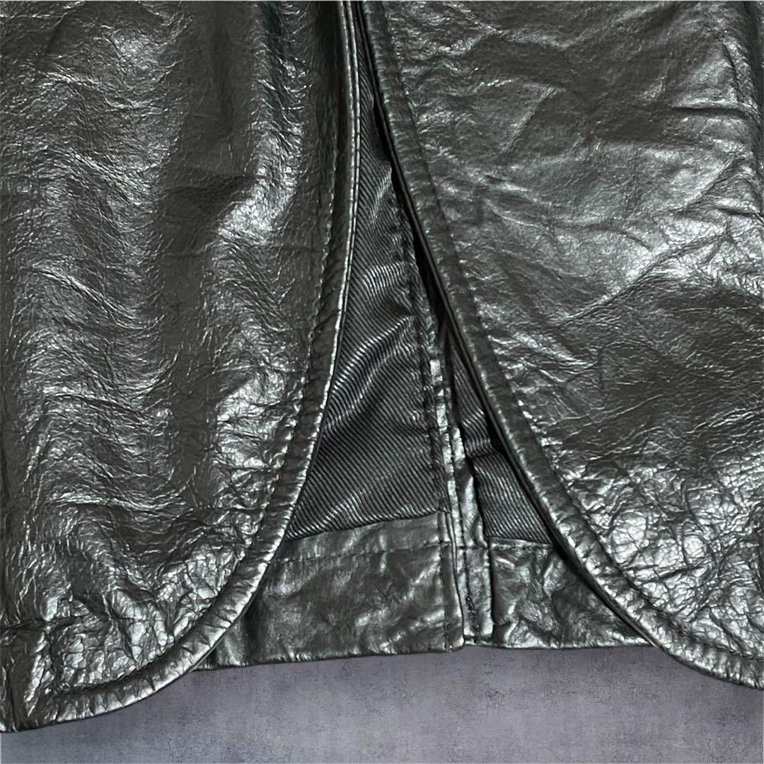 Levi's リーバイス レザーテーラードジャケット シワ加工 本革 L