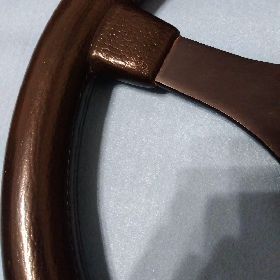 ビ*ト様 当時物❗旧車❗レザー ステアリング 3本スポーク