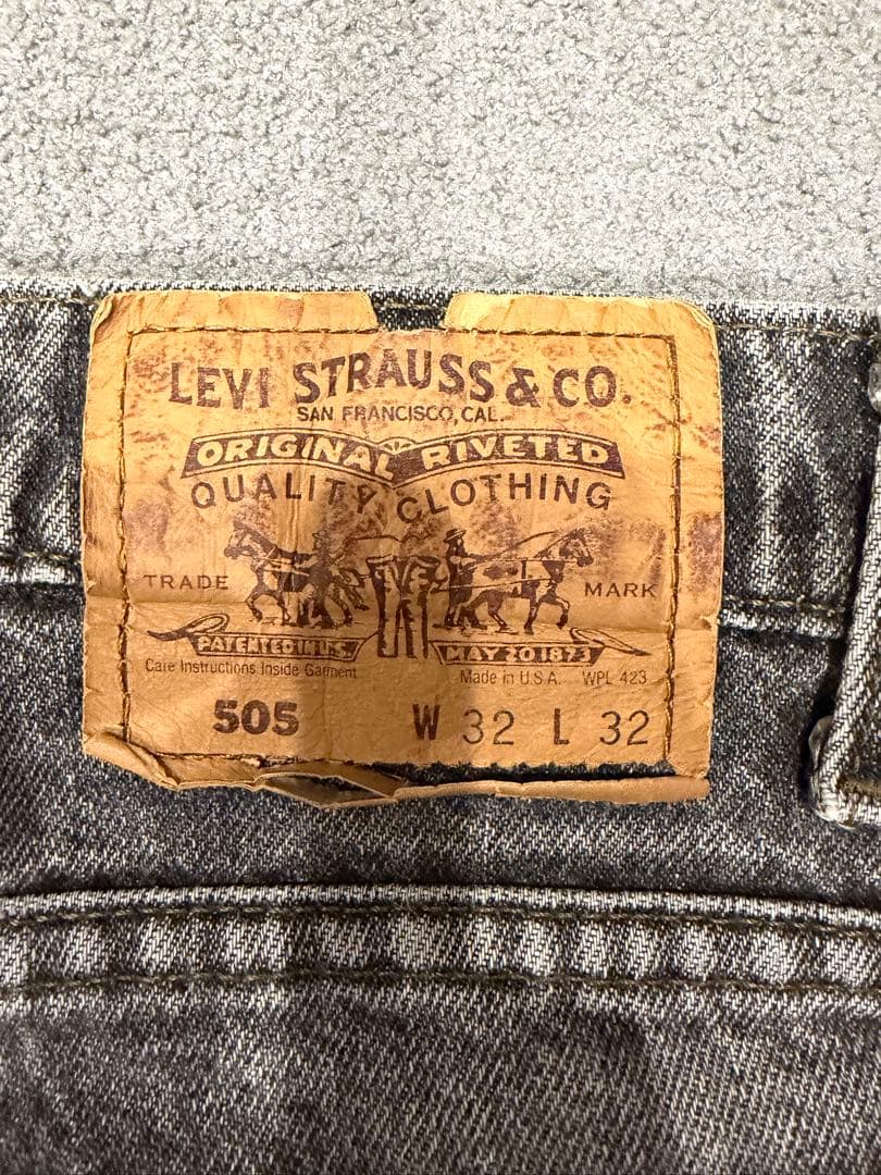 な*せ様 90s Levi's 505 鬼フェード 美色 ブラック W32 極上