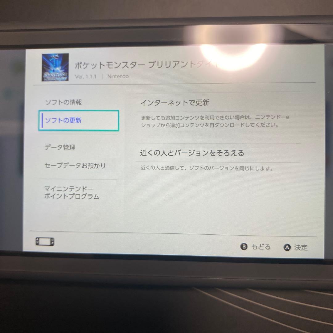 Nintendo Switch Lite 本体 BDSP 1.1.1 オシャボ