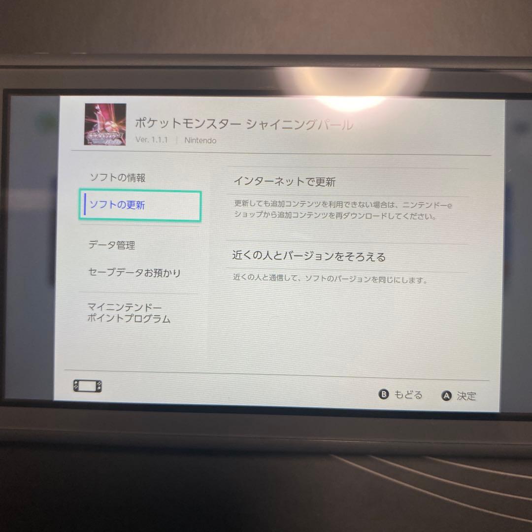 Nintendo Switch Lite 本体 BDSP 1.1.1 オシャボ
