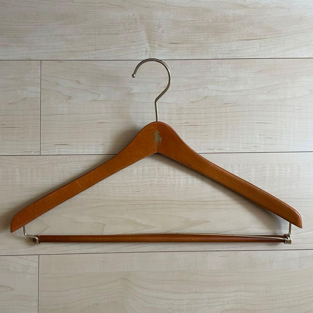 【非売品】ポロ ラルフローレン 　木製ハンガー　4本セット　パンツ　スラックス