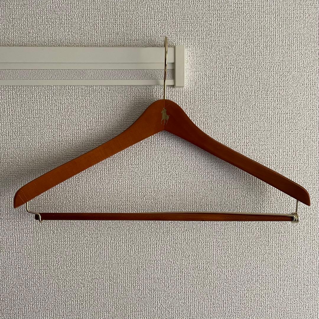 【非売品】ポロ ラルフローレン 　木製ハンガー　4本セット　パンツ　スラックス