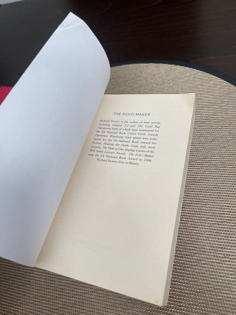 希少　The Echo Maker Richard Powers